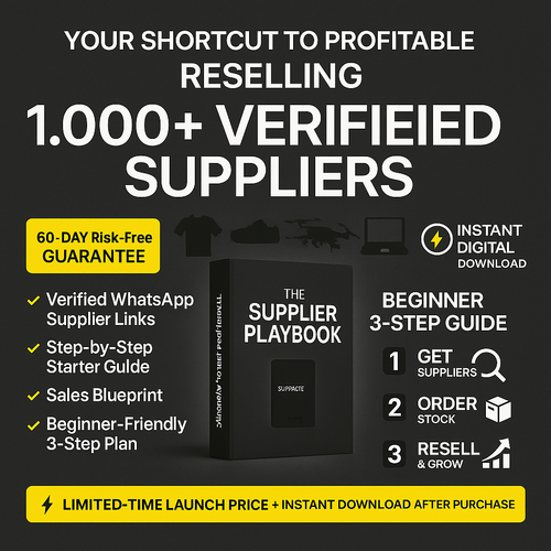 ALL SUPPLIER CONTACTS ( 1,500+ PRE-VERIFIED )